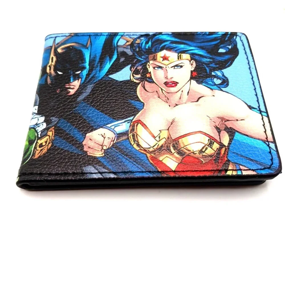 Men's Bi-fold DC Comics Vegan Leather Wallet Made In USA